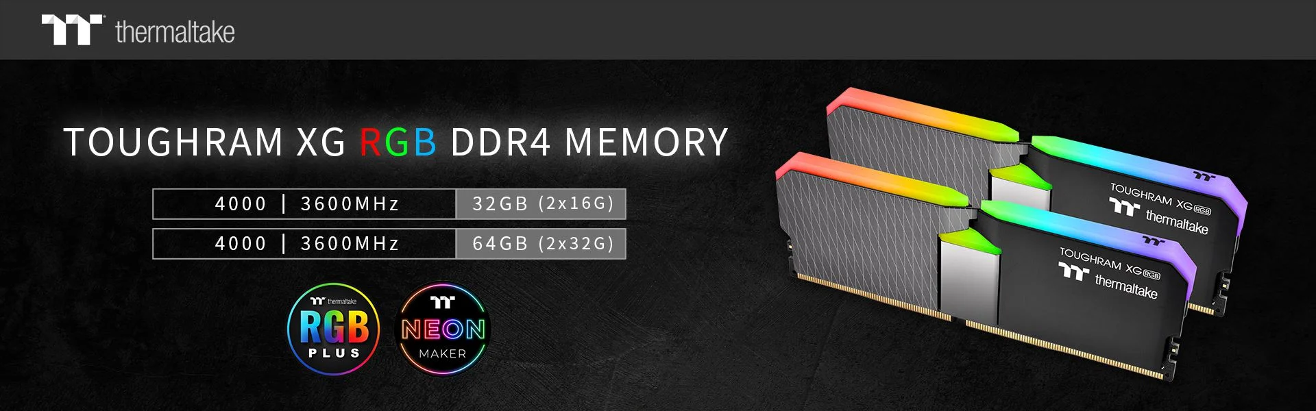A THERMALTAKE BEJELENTETTE A NAGYOBB KAPACITÁSÚ TOUGHRAM XG RGB 4000/3600 MHZ-ES MEMÓRIAMODULOK MEGJELENÉSÉT