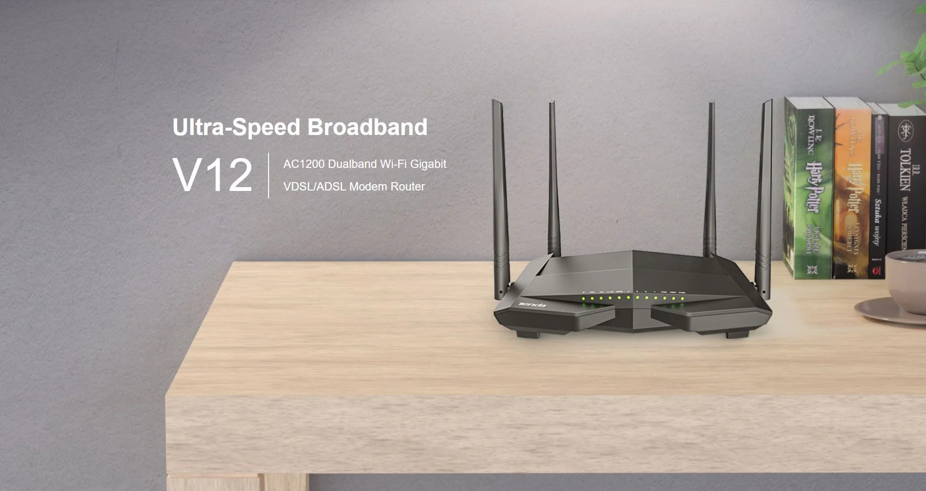 A TENDA BEMUTATTA A NAGY SEBESSÉGŰ V12 VDSL/ADSL MODEMJÉT